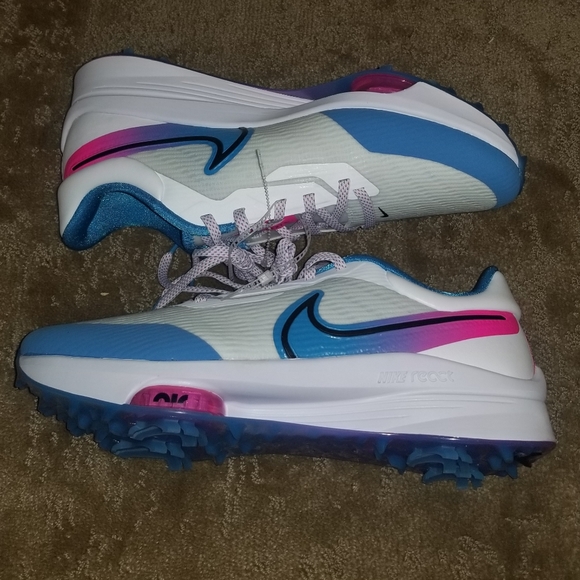 Nike Air Zoom Infinity Tour NEXT 'White Aurora Blue' Golf DM8446-104 Men's 9.5W - Picture 8 of 9